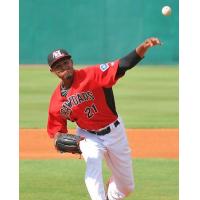 Hickory Crawdads Pitcher Yohander Mendez