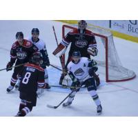 Bloomington Thunder in Front of Chicago Steel Goal