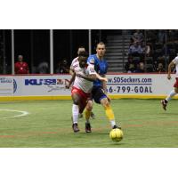 San Diego Sockers and Ontario Fury Battle for the Ball