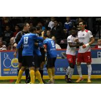 Tense Moments between the San Diego Sockers and Ontario Fury