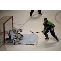 Louisiana IceGators Shoot on Pensacola Ice Flyers Goal