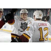 Chicago Wolves Ty Rattie and Pat Cannone Celebrate vs. the Manitoba Moose