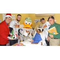 Long Island Ducks Deliver Holiday Cheer to Local Hospital
