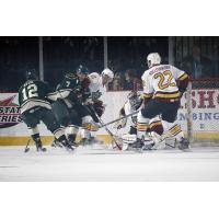 Chicago Wolves Defend their Net vs. the Iowa Wild