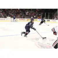 Tri-City Americans Handle the Puck vs. the Portland Winterhawks