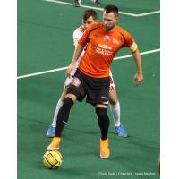 Syracuse Silver Knights Defender Bo Jelovac vs. the Baltimore Blast