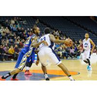 Saint John Mill Rats Defend against the Halifax Hurricanes