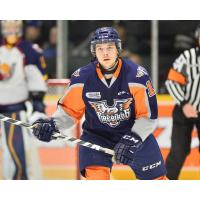 Connor Chatham with the Flint Firebirds