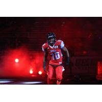 DB Varmah Sonie during Pregame Introductions with the Portland Thunder