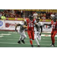 DB De'Mon Glanton Returns an Interception with the Portland Thunder