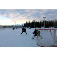 Alaska Aces Practice Outdoors