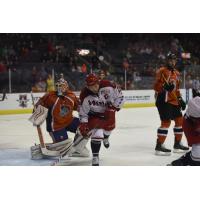 Chad Costello of the Allen Americans vs. the Missouri Mavericks
