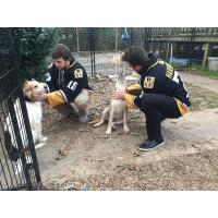 Matt Harrington and Mark Pustin of the Mississippi RiverKings at Southern Friends Animal Sanctuary