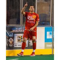 Vini Dantas of the Baltimore Blast Celebrates One of his Four Goals Friday Night