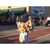 Lexington County Blowfish Mascot Blowie at the St Patrick's Day Parade