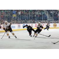 Eriah Hayes and Evan Trupp of the Chicago Wolves vs. the Lake Erie Monsters