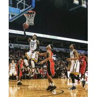 Tyshawn Patterson of the London Lightning Heads toward the Hoop