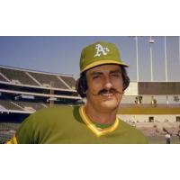 Baseball Hall of Famer Rollie Fingers with the Oakland A's