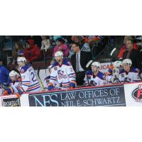 Bakersfield Condors Bench Watches the Action