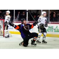 Lehigh Valley Phantoms Celebrate a Goal vs. the Wilkes-Barre/Scranton Penguins