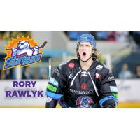Defenseman Rory Rawlyk with the Coventry Blaze
