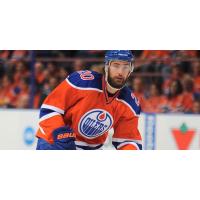 Forward Luke Gazdic with the Edmonton Oilers