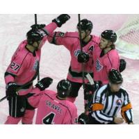 Ontario Reign Celebrate in Pink Jerseys