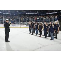 Navy Swear-In at the Chicago Wolves vs. the Iowa Wild Game