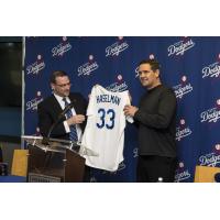 Oklahoma City Dodgers Manager Bill Haselman Gets his Uniform