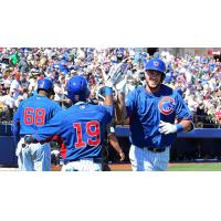 Kris Bryant of the Chicago Cubs Rounds the Bases