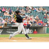 Sioux Falls Canaries First Baseman David Bergin at the Plate