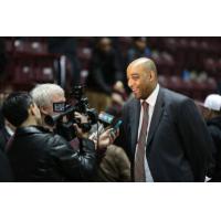 Coach Bill Jones Talks to the Media
