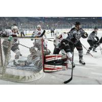 Chicago Wolves Stack up in Front of the Rockford IceHogs Goal