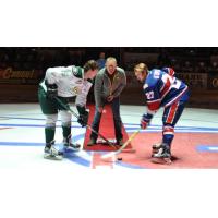 Dairy Producer Sid Wavrin Drops the Puck at Spokane Chiefs vs. Everett Silvertips Game