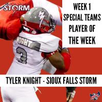 Tyler Knight of the Sioux Falls Storm