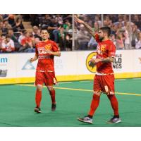 Lucas Roque of the Baltimore Blast Celebrates a Goal
