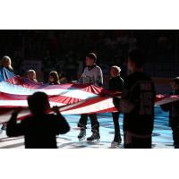 San Antonio Rampage Military Appreciation Night Flag Unveiling