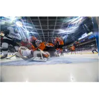 Missouri Mavericks Block their Goal vs. the Wichita Thunder