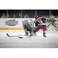 Chicago Wolves F  Justin Crandall vs. the Grand Rapids Griffins