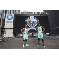 Tina Charles and Epiphanny Prince Model New York Liberty Uniforms