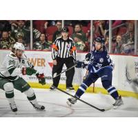Iowa Wild RW Marc Hagel vs. the Manitoba Moose