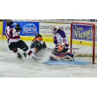 Omaha Lancers in Front of the Youngstown Phantoms Goal