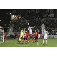 Sacramento Republic FC Goes up High in Front of the Arizona United SC Goal