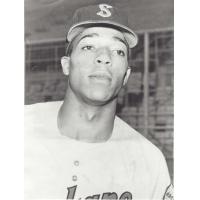 Outfielder Willie Davis with the Spokane Indians
