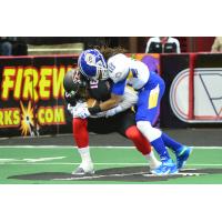 Tampa Bay Storm DB Cameron McGlenn Tackles Cleveland Gladiators WR Dominick Goodman