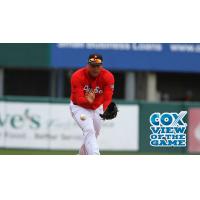 Chris Dominguez of the Pawtucket Red Sox Prepares to Field a Ball