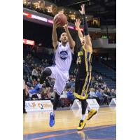 Halifax Hurricanes Forward Mike Glover Drives vs. the London Lightning