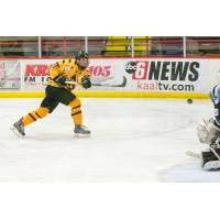 Austin Bruins Forward Jade Miller Takes a Shot