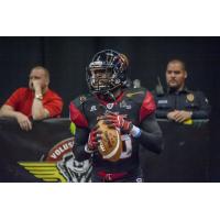 Orlando Predators WR Kendal Thompkins Warms Up