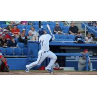 Ryan McBroom Launches a Home Run for the Dunedin Blue Jays